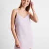 Lilac 100% French Flax Linen Slip -Bed Series Store lilac slip 01