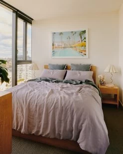 Lilac 100% French Flax Linen Duvet Cover -Bed Series Store lilacmineral 6b210317 bf65 46af be52 29a5d44eb06d