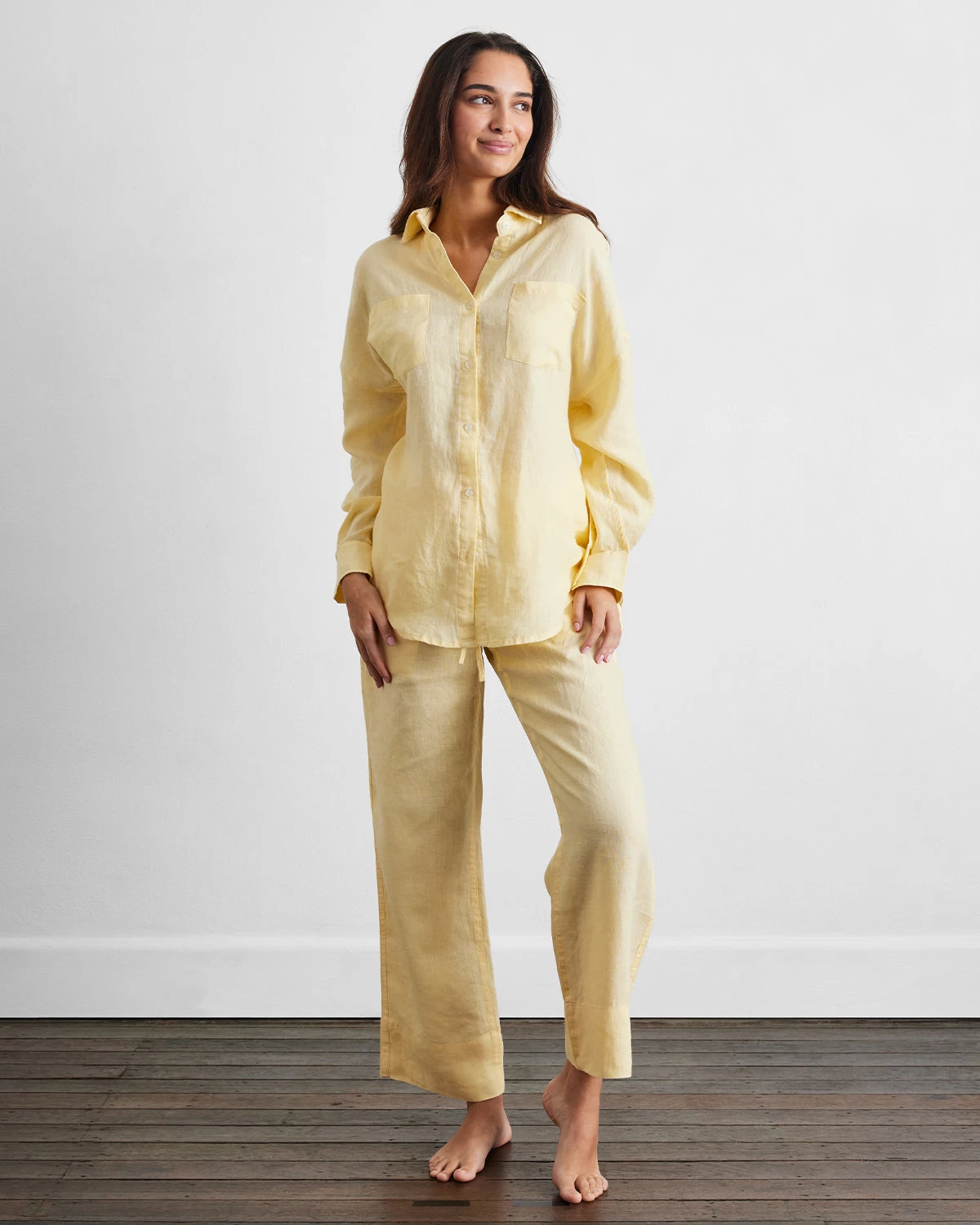 Limoncello 100% French Flax Linen Pants 3 Limoncello 100% French Flax Linen Pants