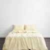 Limoncello 100% French Flax Linen Bedding Set 2 Limoncello 100% French Flax Linen Bedding Set -Bed Series Store limoncello beddingset 01