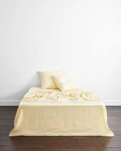 Limoncello 100% French Flax Linen European Pillowcases (Set Of Two) 7 Limoncello 100% French Flax Linen European Pillowcases (Set Of Two) -Bed Series Store limoncello euro 03