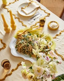 Limoncello & Turmeric 100% French Flax Linen Scalloped Placemats (Set Of Four) 8 Limoncello & Turmeric 100% French Flax Linen Scalloped Placemats (Set Of Four) -Bed Series Store limoncelloscalloped campaign2 03dc0fdf c02f 4f57 975c 0f66eb66b853