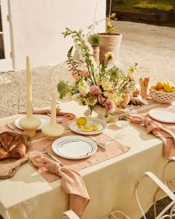 Limoncello 100% French Flax Linen Tablecloth -Bed Series Store lisa limoncello 2