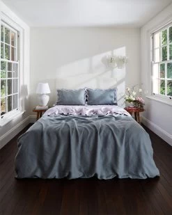 Lilac 100% French Flax Linen Fitted Sheet 9 Lilac 100% French Flax Linen Fitted Sheet -Bed Series Store mineral studio ae56ed65 6e7b 4e70 8b1f 3d1c24e6782d