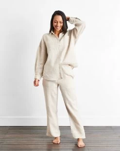 Oatmeal Long Sleepwear Set -Bed Series Store oat 03 d0bff0cf 0ed0 4f84 9f4c ed6f12ae138c