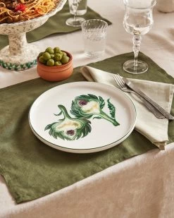 Oatmeal 100% French Flax Linen Tablecloth -Bed Series Store oat6