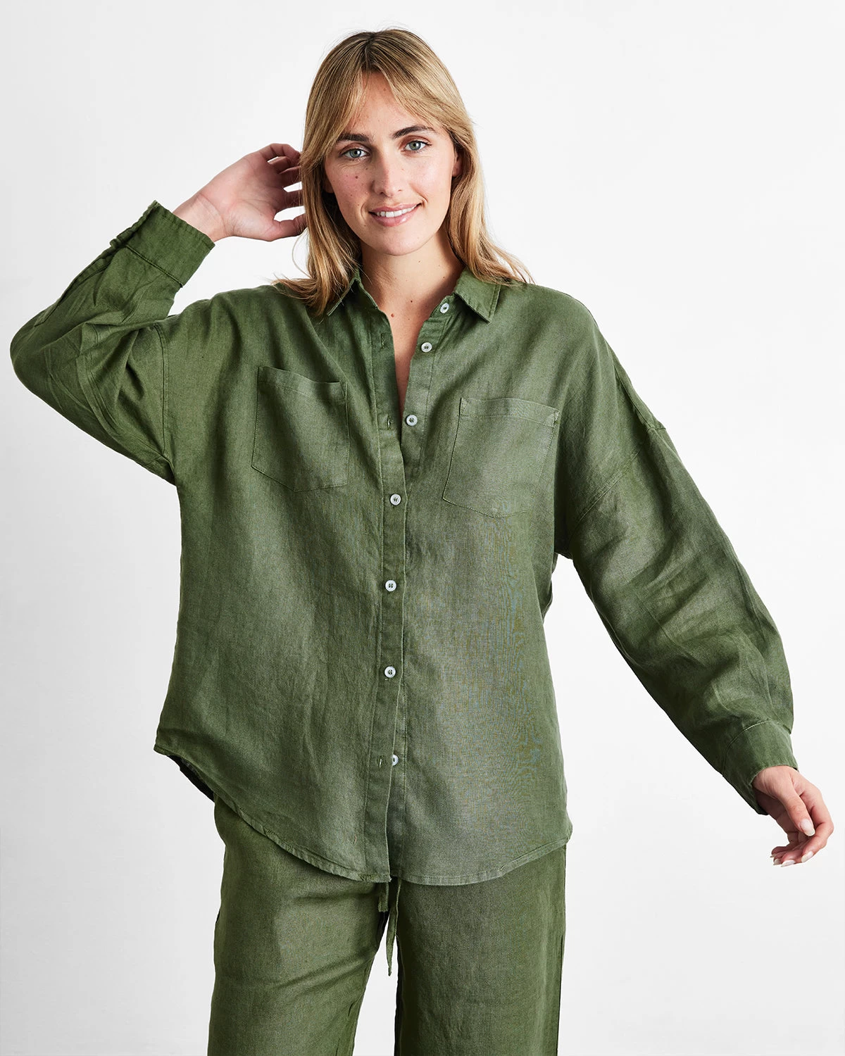 Olive Long Sleepwear Set 3 Olive Long Sleepwear Set - Image 2
