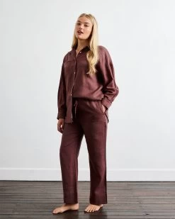 Cacao Long Sleepwear Set -Bed Series Store pants 01 260eb78e 074b 4ed7 ba8f 4b981293dbdc