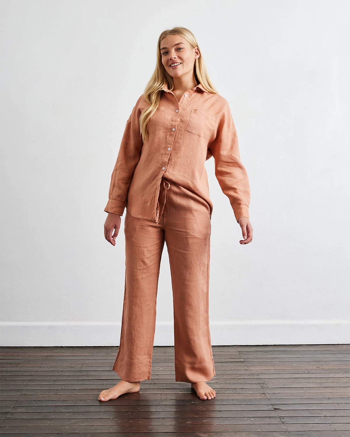 Hazelnut 100% French Flax Linen Pants 5 Hazelnut 100% French Flax Linen Pants - Image 3