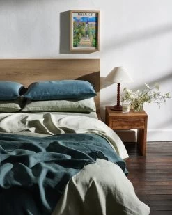 Petrol 100% French Flax Linen Throw 7 Petrol 100% French Flax Linen Throw -Bed Series Store petrol throw 01