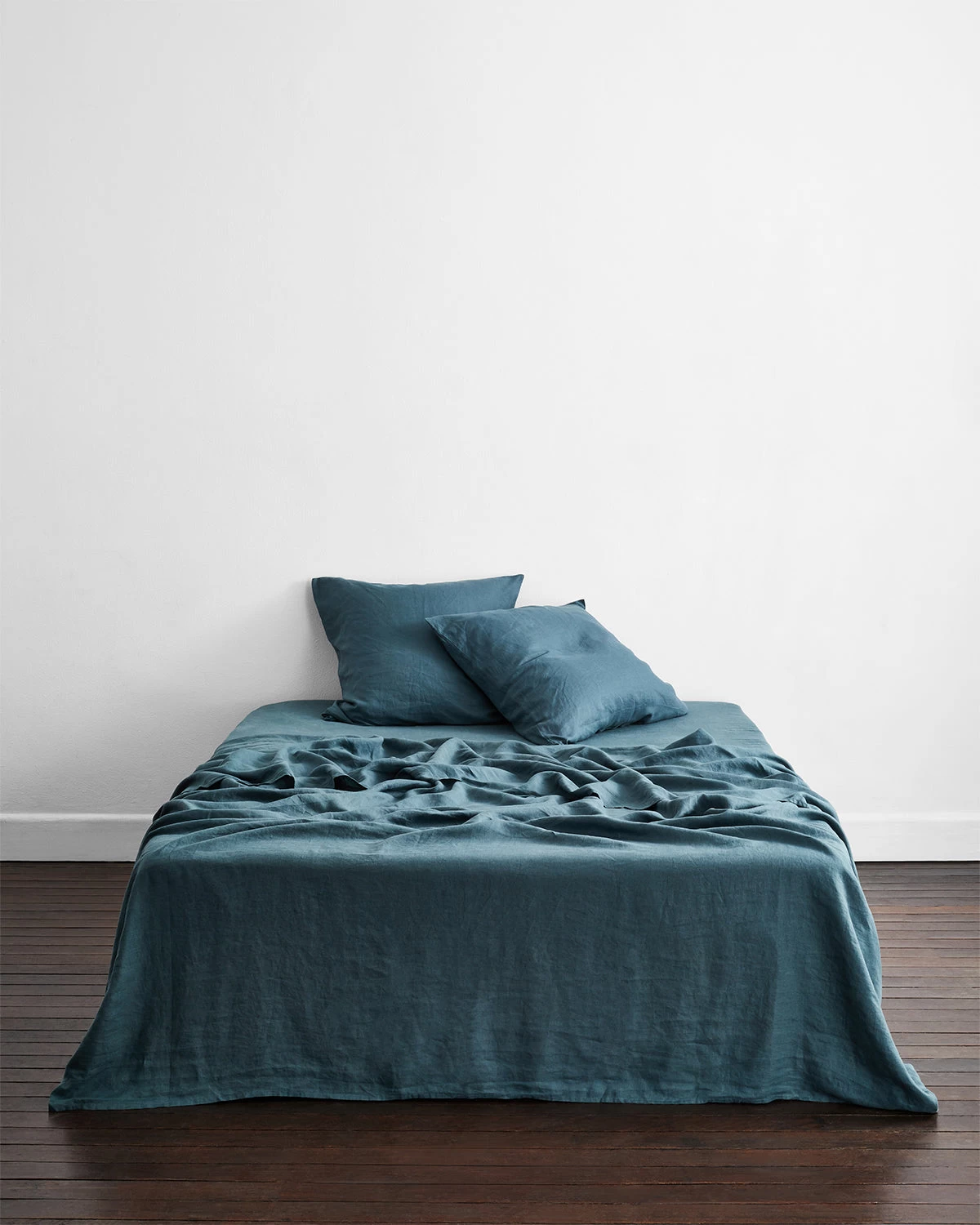 Petrol 100% French Flax Linen European Pillowcases (Set Of Two) 5 Petrol 100% French Flax Linen European Pillowcases (Set Of Two) - Image 3