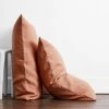 Hazelnut 100% French Flax Linen Pillowcases (Set Of Two) -Bed Series Store pillow 01