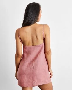 Pink Clay 100% French Flax Linen Slip 8 Pink Clay 100% French Flax Linen Slip -Bed Series Store pink 01 c02029ff 2622 4879 8bb2 302b38866123