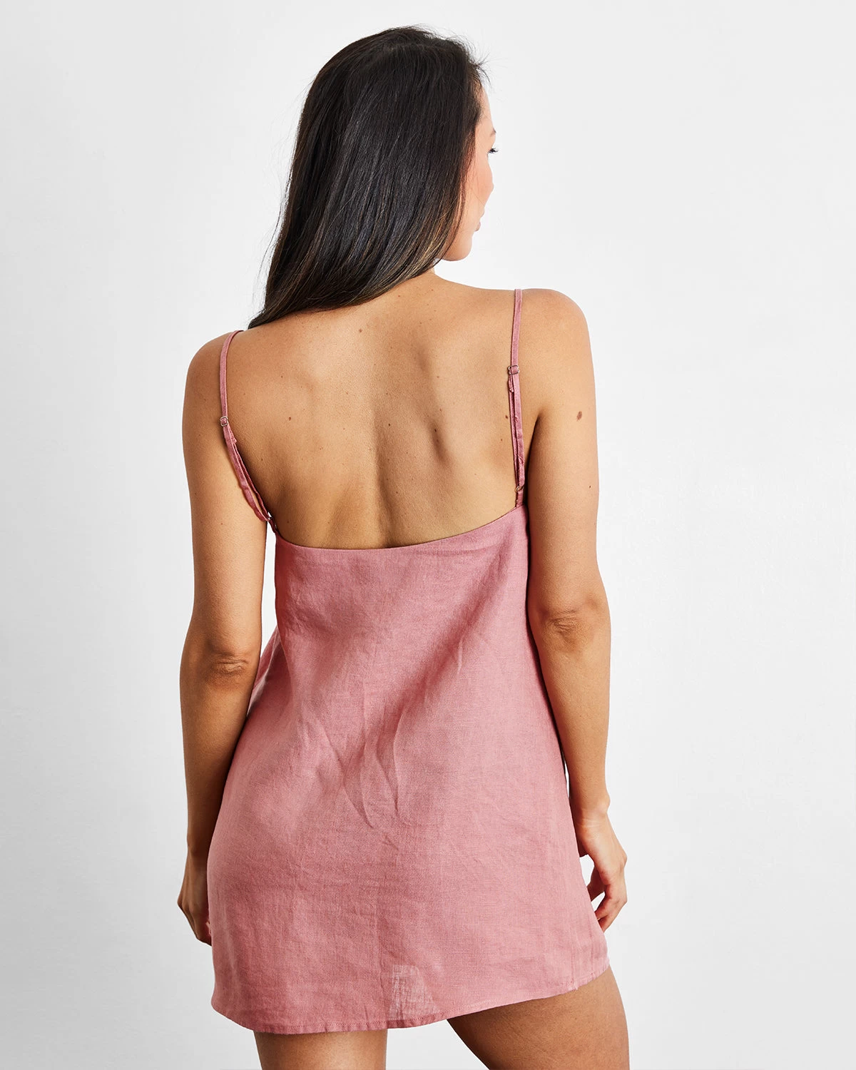 Pink Clay 100% French Flax Linen Slip 5 Pink Clay 100% French Flax Linen Slip - Image 3