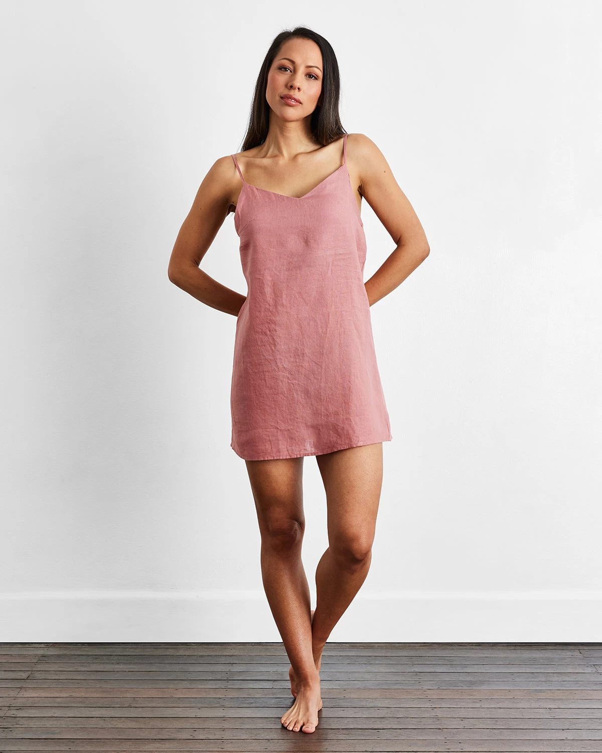 Pink Clay 100% French Flax Linen Slip 6 Pink Clay 100% French Flax Linen Slip - Image 4