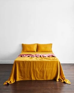 Pink Clay & Turmeric Two-Tone Quilt 14 Pink Clay & Turmeric Two-Tone Quilt -Bed Series Store pink 3