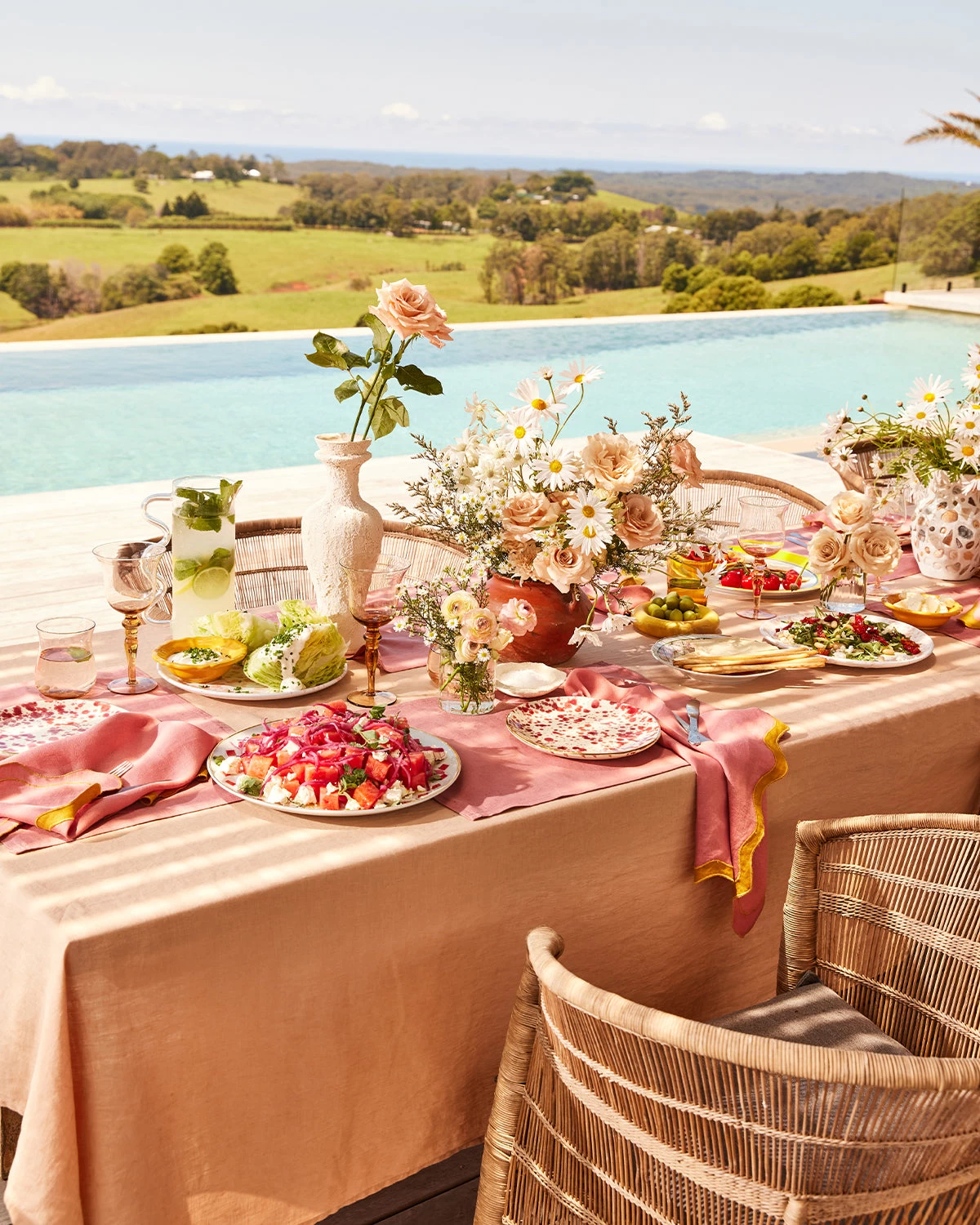 Pink Clay 100% French Flax Linen Placemats (Set Of Four) 5 Pink Clay 100% French Flax Linen Placemats (Set Of Four) - Image 3