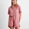 Pink Clay Short Sleepwear Set -Bed Series Store pinkclay top 03 51ae3cdd c66b 41de a2b6 7d420cd55c54