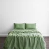 Pistachio 100% French Flax Linen Bedding Set 1 Pistachio 100% French Flax Linen Bedding Set -Bed Series Store pistachio 11