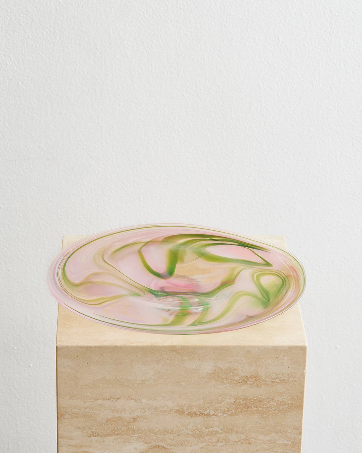 Upstate Handblown Platter In Watermelon 3 Upstate Handblown Platter In Watermelon