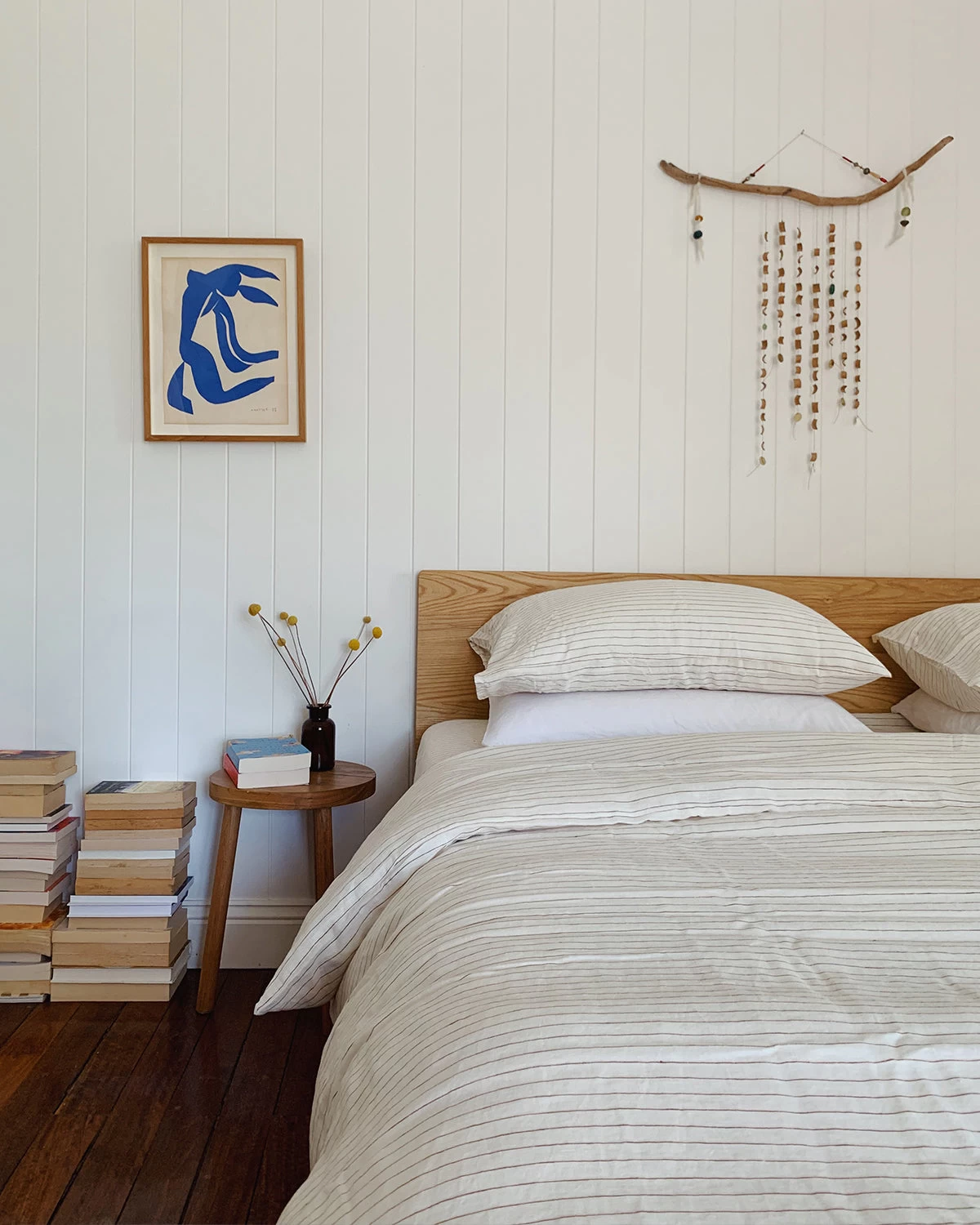 Rust Stripe 100% French Flax Linen Duvet Cover 7 Rust Stripe 100% French Flax Linen Duvet Cover - Image 5