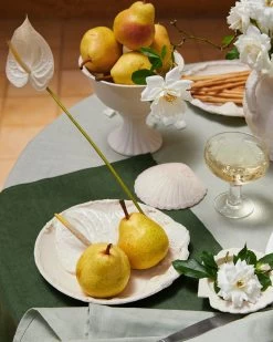 Sage 100% French Flax Linen Tablecloth -Bed Series Store sage1