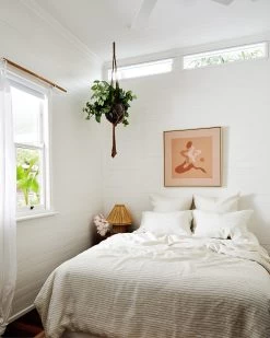 Stripe 100% French Flax Linen Flat Sheet -Bed Series Store stripesheet 8a10b0f4 a732 4709 b245 bc2f88366078