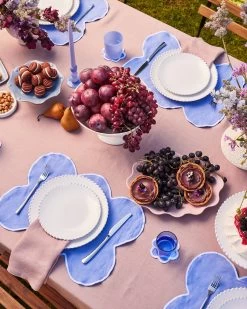 Lavender 100% French Flax Linen Tablecloth -Bed Series Store table 10 1