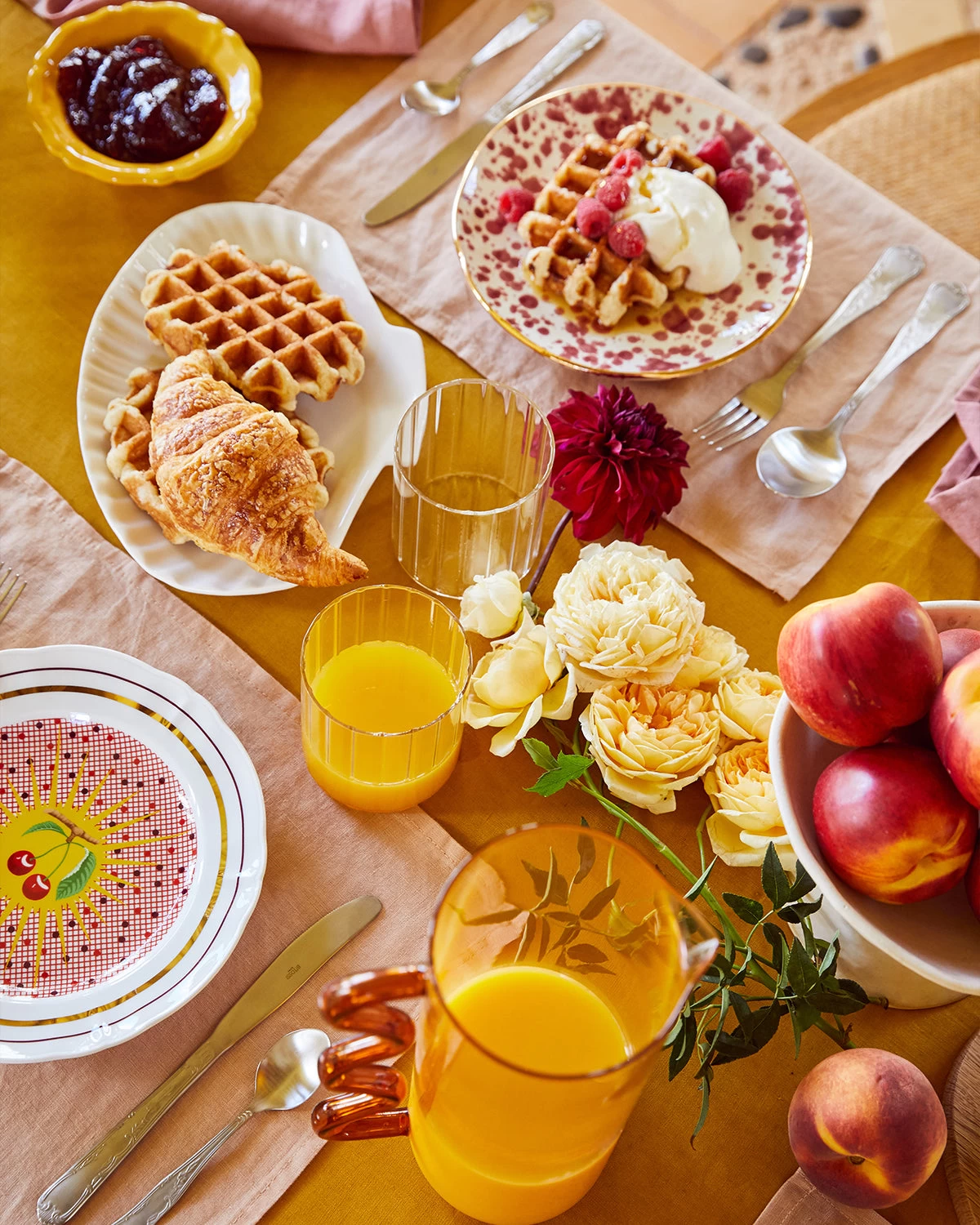 Turmeric 100% French Flax Linen Tablecloth 9 Turmeric 100% French Flax Linen Tablecloth - Image 7