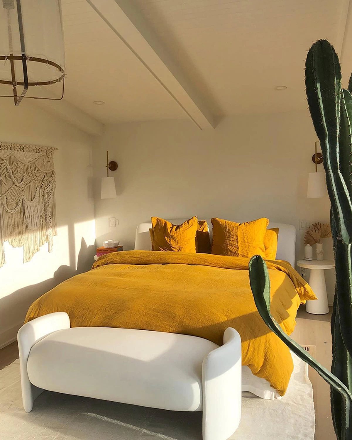 Turmeric 100% French Flax Linen Bedding Set 7 Turmeric 100% French Flax Linen Bedding Set - Image 5