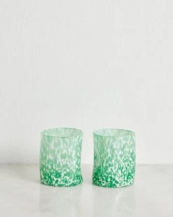 Bitossi Home Tumbler In Turquoise (Set Of Two)