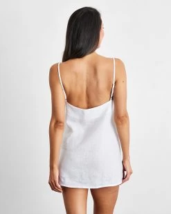 White 100% French Flax Linen Slip 8 White 100% French Flax Linen Slip -Bed Series Store wht 04 8b0cb67f 84d3 44cc 9839 1893e476db78