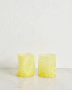 Bitossi Home Tumbler In Yellow (Set Of Two)